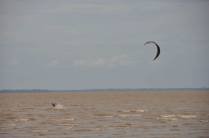 Kite surfing no Rio Amazonas, em Macapá - AP